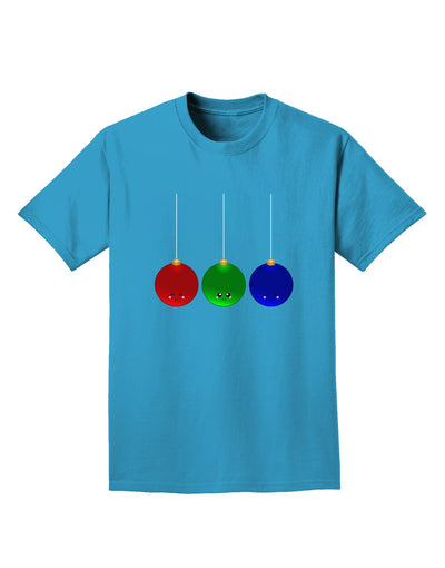 Cute Christmas Ornaments Adult Dark T-Shirt-Mens T-Shirt-TooLoud-Turquoise-Small-Davson Sales