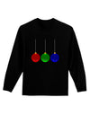 Cute Christmas Ornaments Adult Long Sleeve Dark T-Shirt-Ornament-TooLoud-Black-Small-Davson Sales