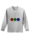 Cute Christmas Ornaments Adult Long Sleeve Shirt-Ornament-TooLoud-AshGray-Small-Davson Sales