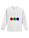 Cute Christmas Ornaments Adult Long Sleeve Shirt-Ornament-TooLoud-White-Small-Davson Sales