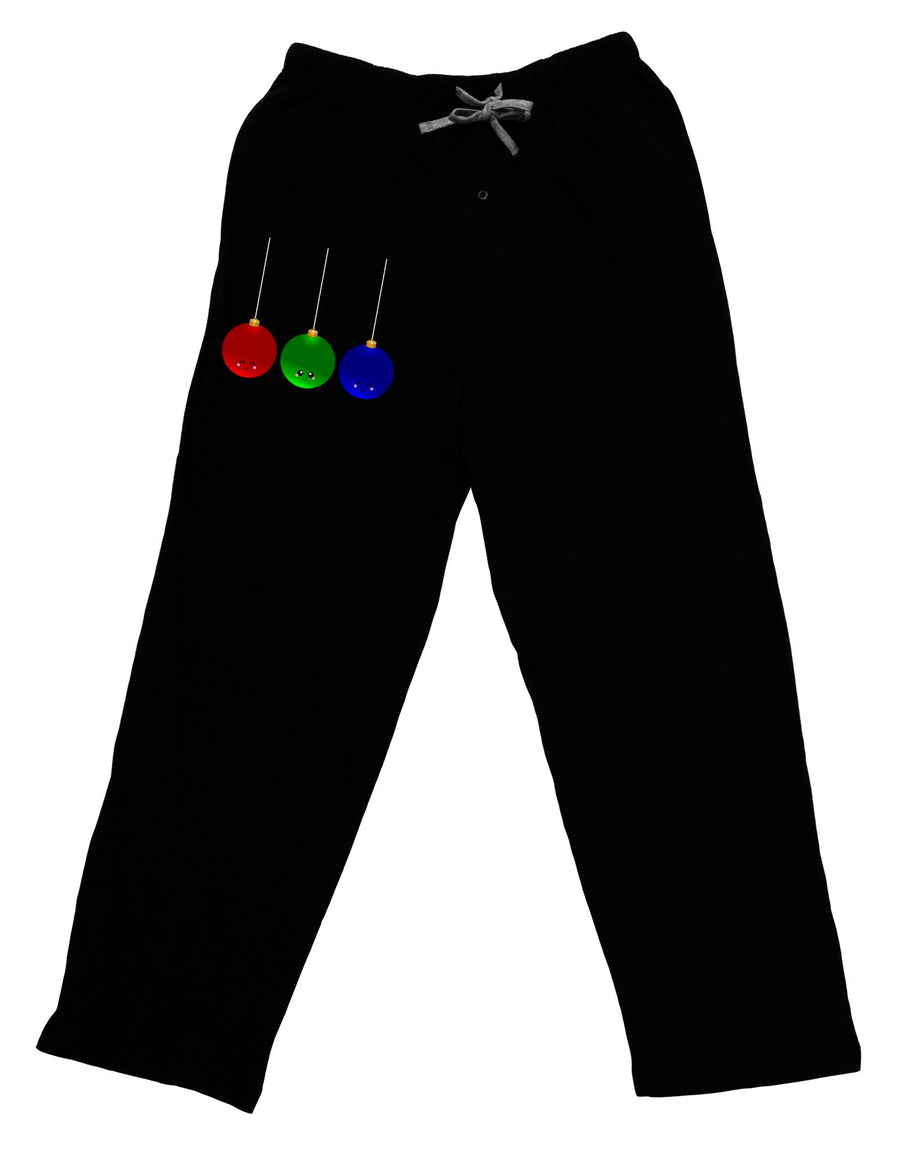 Cute Christmas Ornaments Adult Lounge Pants - Black-Lounge Pants-TooLoud-Black-Small-Davson Sales