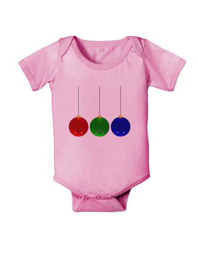 Cute Christmas Ornaments Baby Romper Bodysuit-Ornament-TooLoud-Light-Pink-06-Months-Davson Sales