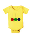 Cute Christmas Ornaments Baby Romper Bodysuit-Ornament-TooLoud-Yellow-06-Months-Davson Sales