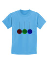 Cute Christmas Ornaments Childrens T-Shirt-Ornament-TooLoud-Aquatic-Blue-X-Small-Davson Sales