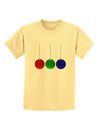 Cute Christmas Ornaments Childrens T-Shirt-Ornament-TooLoud-Daffodil-Yellow-X-Small-Davson Sales
