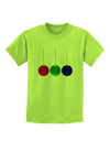 Cute Christmas Ornaments Childrens T-Shirt-Ornament-TooLoud-Lime-Green-X-Small-Davson Sales