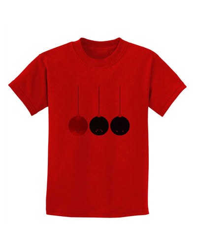 Cute Christmas Ornaments Childrens T-Shirt-Ornament-TooLoud-Red-X-Small-Davson Sales