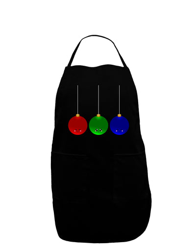 Cute Christmas Ornaments Dark Adult Apron-Bib Apron-TooLoud-Black-One-Size-Davson Sales