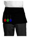 Cute Christmas Ornaments Dark Adult Mini Waist Apron, Server Apron-Mini Waist Apron-TooLoud-Black-One-Size-Davson Sales