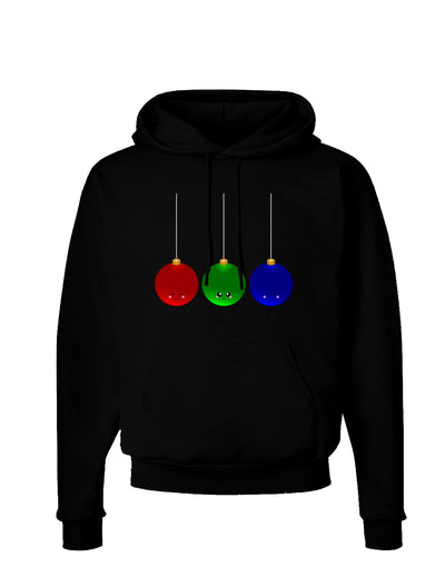 Cute Christmas Ornaments Dark Hoodie Sweatshirt-Hoodie-TooLoud-Black-Small-Davson Sales