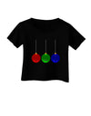 Cute Christmas Ornaments Infant T-Shirt Dark-Ornament-TooLoud-Black-06-Months-Davson Sales