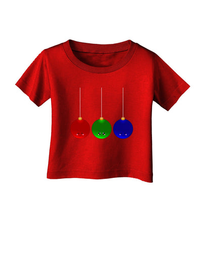 Cute Christmas Ornaments Infant T-Shirt Dark-Ornament-TooLoud-Clover-Green-06-Months-Davson Sales