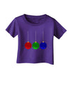 Cute Christmas Ornaments Infant T-Shirt Dark-Ornament-TooLoud-Purple-06-Months-Davson Sales