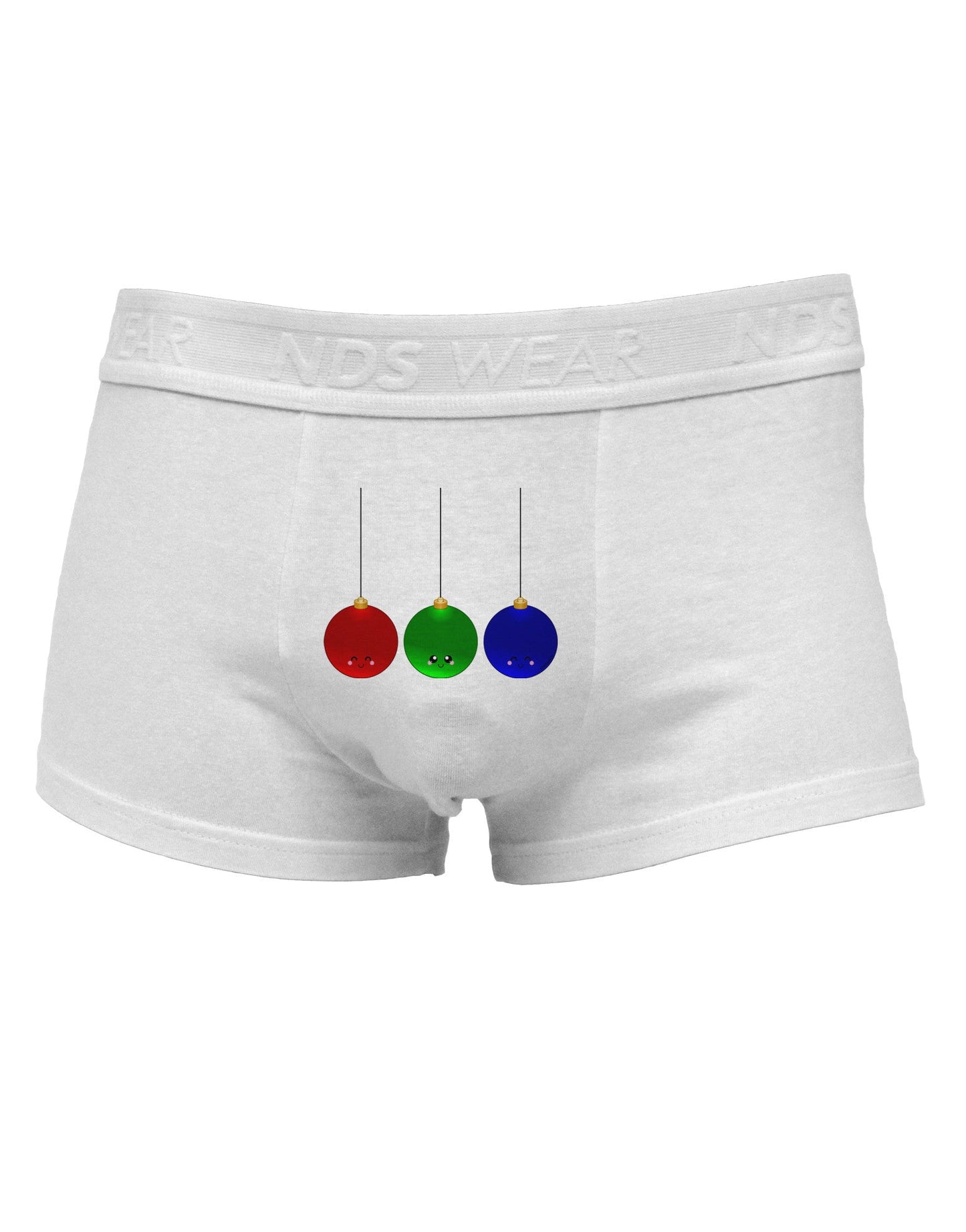 Cute Christmas Ornaments Mens Cotton Trunk Underwear-Men's Trunk Underwear-TooLoud-White-Small-Davson Sales