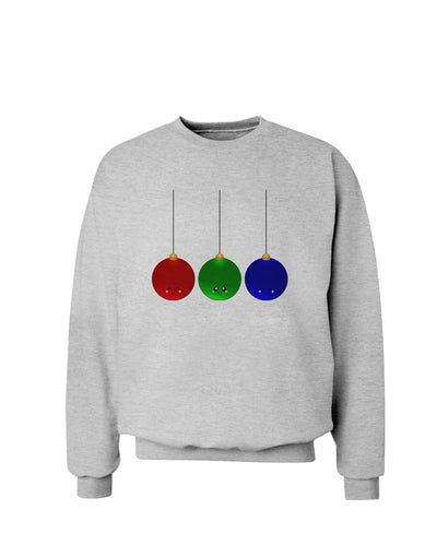 Cute Christmas Ornaments Sweatshirt-Sweatshirts-TooLoud-AshGray-Small-Davson Sales