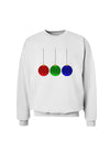 Cute Christmas Ornaments Sweatshirt-Sweatshirts-TooLoud-White-Small-Davson Sales