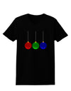 Cute Christmas Ornaments Womens Dark T-Shirt-Ornament-TooLoud-Black-X-Small-Davson Sales