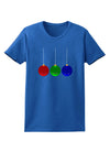 Cute Christmas Ornaments Womens Dark T-Shirt-Ornament-TooLoud-Royal-Blue-X-Small-Davson Sales