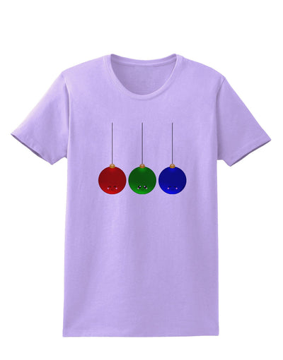 Cute Christmas Ornaments Womens T-Shirt-Ornament-TooLoud-Lavender-X-Small-Davson Sales