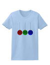 Cute Christmas Ornaments Womens T-Shirt-Ornament-TooLoud-Light-Blue-X-Small-Davson Sales