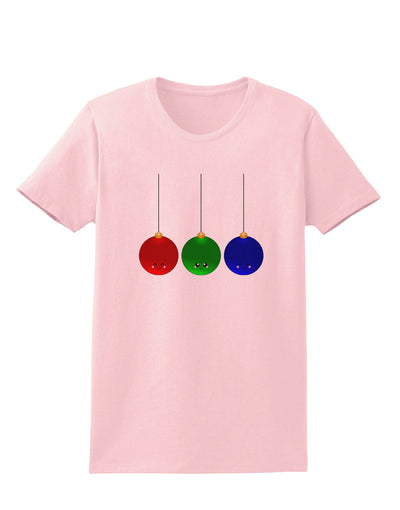 Cute Christmas Ornaments Womens T-Shirt-Ornament-TooLoud-PalePink-X-Small-Davson Sales