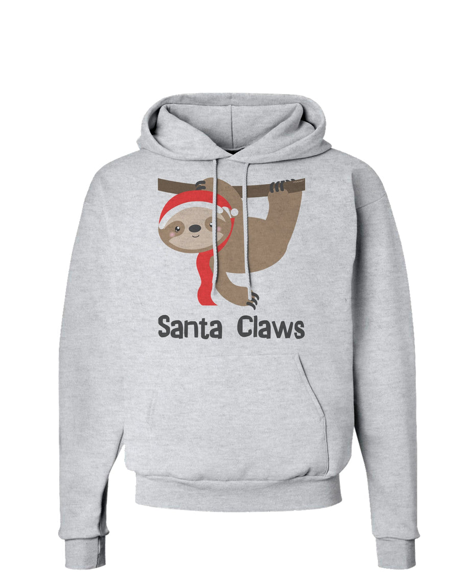 Cute Christmas Sloth - Santa Claws Hoodie Sweatshirt by TooLoud-Hoodie-TooLoud-White-Small-Davson Sales