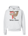 Cute Christmas Sloth - Santa Claws Hoodie Sweatshirt by TooLoud-Hoodie-TooLoud-White-Small-Davson Sales