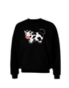 Cute Cow Adult Dark Sweatshirt-Sweatshirts-TooLoud-Black-Small-Davson Sales