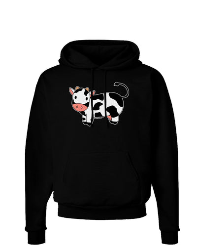 Cute Cow Dark Hoodie Sweatshirt-Hoodie-TooLoud-Black-Small-Davson Sales