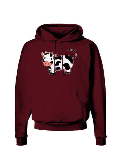 Cute Cow Dark Hoodie Sweatshirt-Hoodie-TooLoud-Maroon-Small-Davson Sales