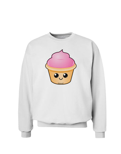 Cute Cupcake Design #2 Sweatshirt by TooLoud-Sweatshirts-TooLoud-White-Small-Davson Sales