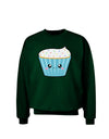 Cute Cupcake with Sprinkles Adult Dark Sweatshirt by TooLoud-Sweatshirts-TooLoud-Deep-Forest-Green-Small-Davson Sales