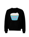 Cute Cupcake with Sprinkles - Heart Eyes Adult Dark Sweatshirt by TooLoud-Sweatshirts-TooLoud-Black-Small-Davson Sales