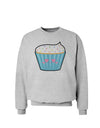 Cute Cupcake with Sprinkles - Heart Eyes Sweatshirt by TooLoud-Sweatshirts-TooLoud-AshGray-Small-Davson Sales