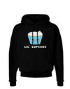 Cute Cupcake with Sprinkles - Lil Cupcake Dark Hoodie Sweatshirt by TooLoud-Hoodie-TooLoud-Black-Small-Davson Sales