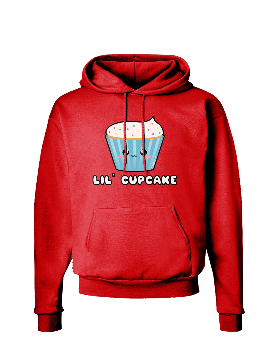 Cute Cupcake with Sprinkles - Lil Cupcake Dark Hoodie Sweatshirt by TooLoud-Hoodie-TooLoud-Black-Small-Davson Sales