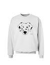 Cute Dalmatian Dog Sweatshirt by TooLoud-Sweatshirts-TooLoud-White-Small-Davson Sales