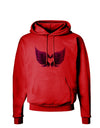 Cute Dark Angel Wings Black and Purple Heart Hoodie Sweatshirt-Hoodie-TooLoud-Red-Small-Davson Sales