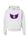 Cute Dark Angel Wings Black and Purple Heart Hoodie Sweatshirt-Hoodie-TooLoud-White-Small-Davson Sales