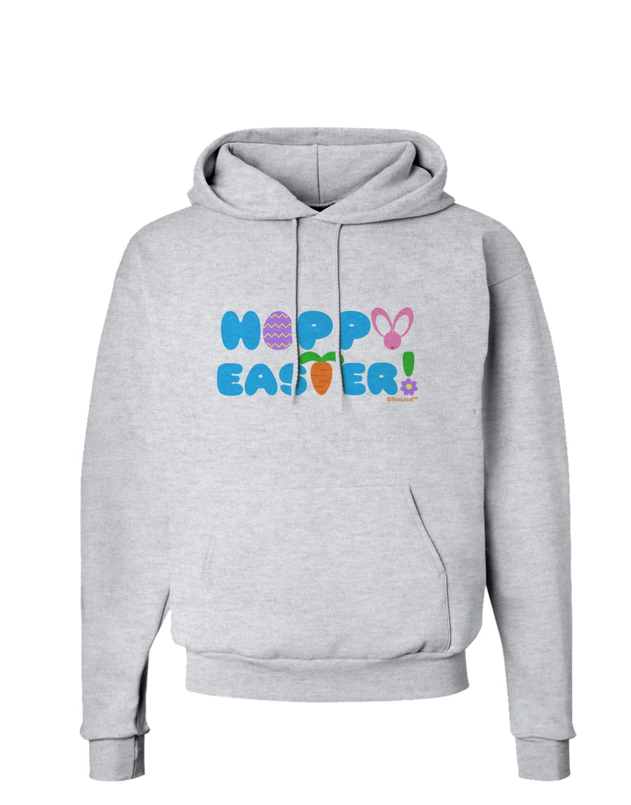 Cute Decorative Hoppy Easter Design Hoodie Sweatshirt by TooLoud-Hoodie-TooLoud-White-Small-Davson Sales