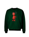 Cute Devil - Halloween Design Adult Dark Sweatshirt-Sweatshirts-TooLoud-Deep-Forest-Green-Small-Davson Sales