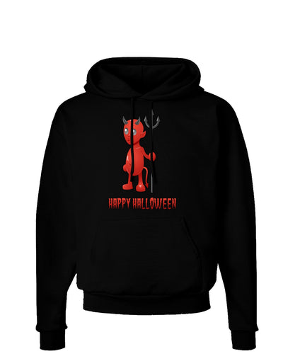 Cute Devil - Happy Halloween Design Dark Hoodie Sweatshirt-Hoodie-TooLoud-Black-Small-Davson Sales