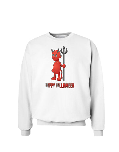 Cute Devil - Happy Halloween Design Sweatshirt-TooLoud-White-Small-Davson Sales