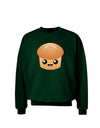 Cute Dinner Roll Adult Dark Sweatshirt-Sweatshirts-TooLoud-Deep-Forest-Green-Small-Davson Sales