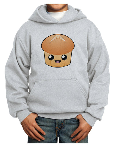 Cute Dinner Roll Youth Hoodie Pullover Sweatshirt-Youth Hoodie-TooLoud-Ash-XS-Davson Sales