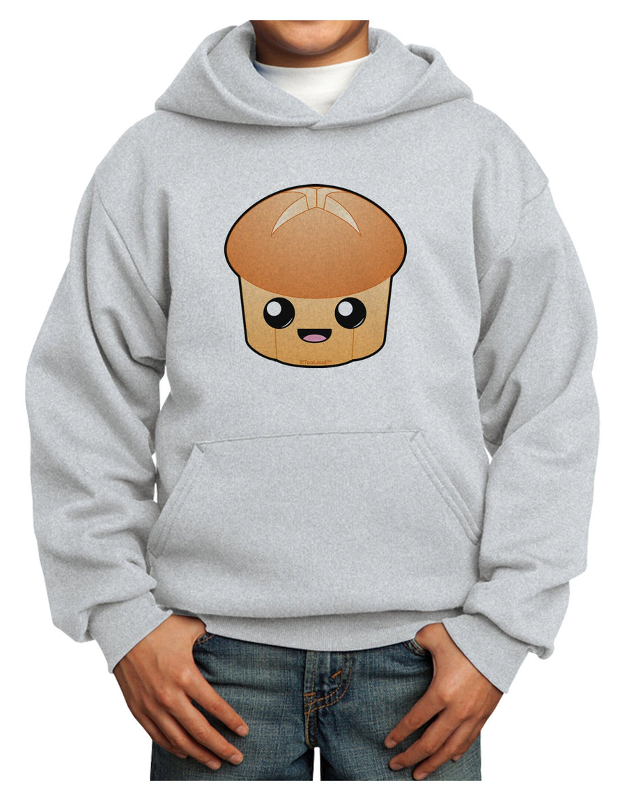 Cute Dinner Roll Youth Hoodie Pullover Sweatshirt-Youth Hoodie-TooLoud-White-XS-Davson Sales