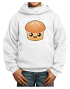 Cute Dinner Roll Youth Hoodie Pullover Sweatshirt-Youth Hoodie-TooLoud-White-XS-Davson Sales