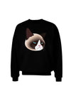 Cute Disgruntled Siamese Cat Adult Dark Sweatshirt by-Sweatshirts-TooLoud-Black-Small-Davson Sales