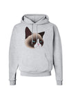 Cute Disgruntled Siamese Cat Hoodie Sweatshirt-Hoodie-TooLoud-AshGray-Small-Davson Sales