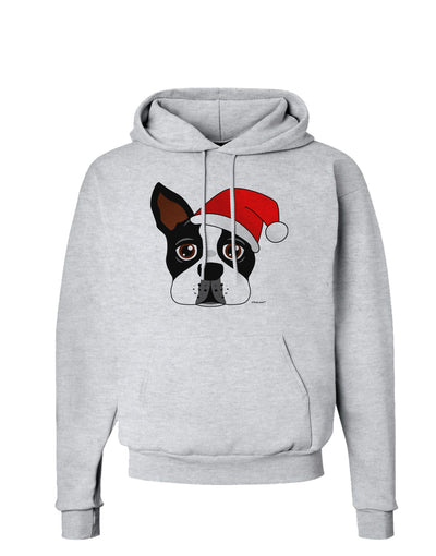 Cute Dog with Santa Hat - Christmas Hoodie Sweatshirt-Hoodie-TooLoud-AshGray-Small-Davson Sales